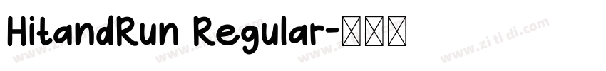 HitandRun Regular字体转换 HitandRun Regular字体转换